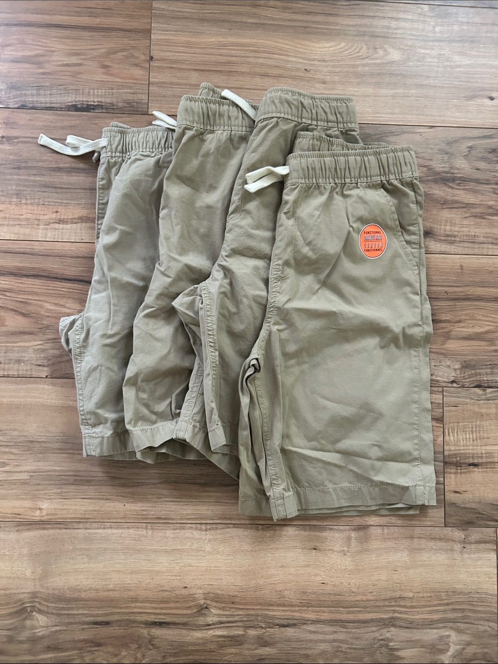 The Children's Place Khaki Drawstring Shorts bundle .